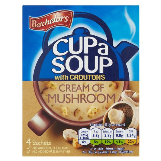 Batchelors Cup A Soup Granules Mushroom (9 x 99g)