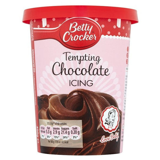 Betty Crocker Icing Tempting Chocolate (6 x 400g) - AmerikaanseGroothandel.nl