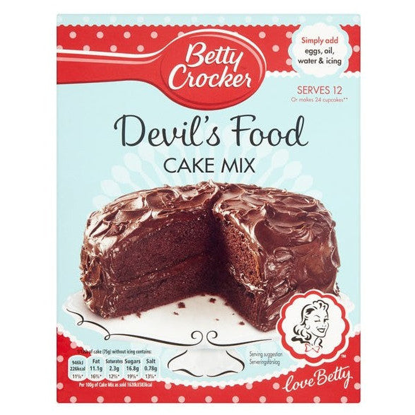 Betty Crocker Cake Mix Devil's Food (6 x 425g)