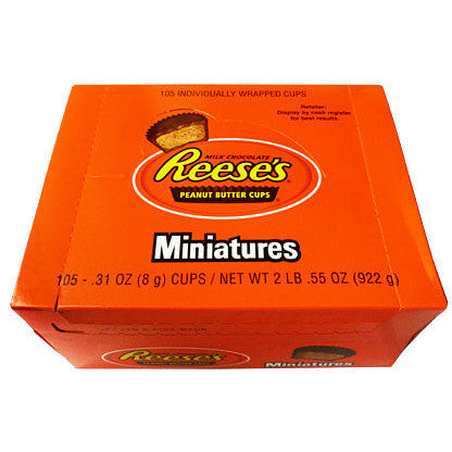 Reese's Miniature Peanut Butter Cups (Box of 105)