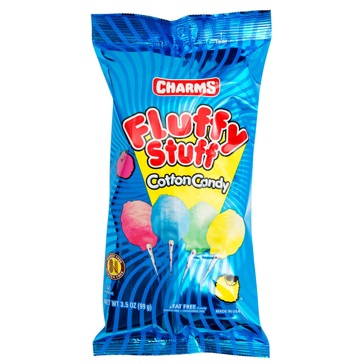 Charms Fluffy Stuff Candy Floss (24 x 99g) - AmerikaanseGroothandel.nl