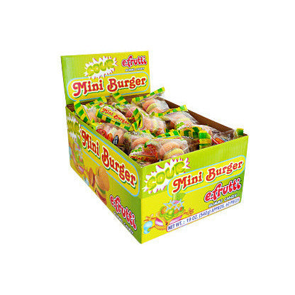 efrutti Gummi Mini Burger Sour (Box of 60)