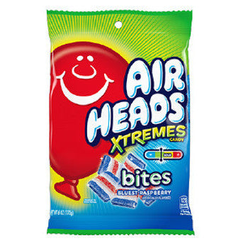 Airheads Xtremes Bites Blue Raspberry (12 x 170g) - AmerikaanseGroothandel.nl