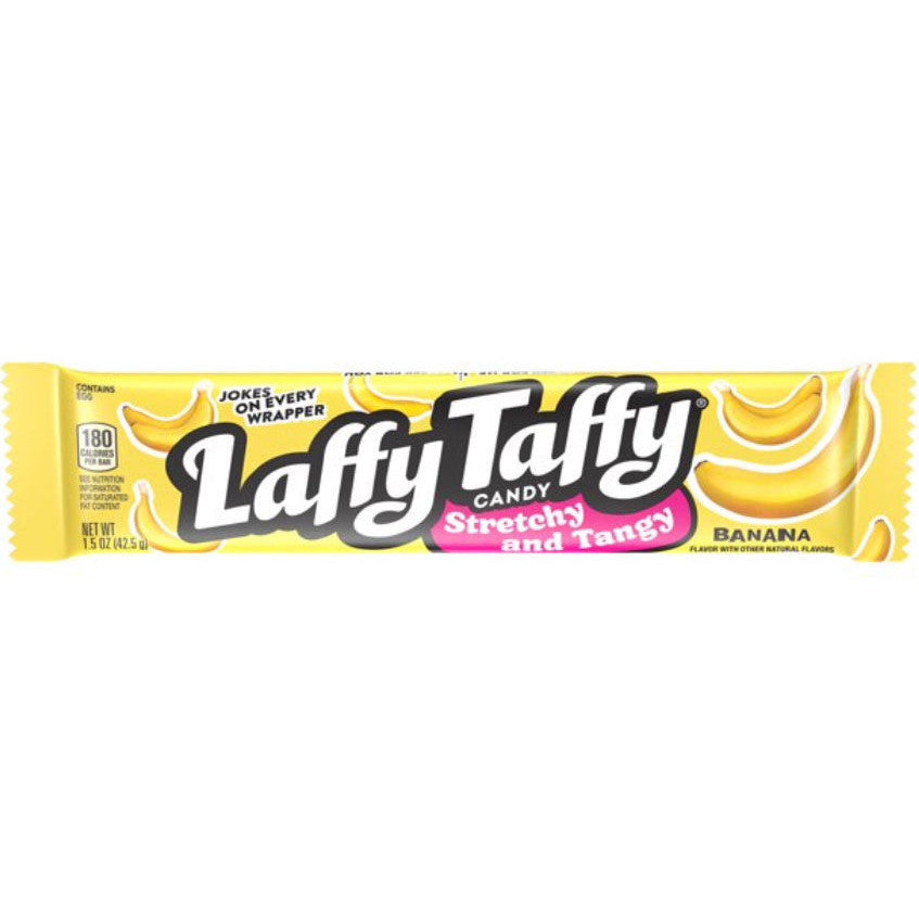 Laffy Taffy Bar Banana (24 x 43g) - AmerikaanseGroothandel.nl