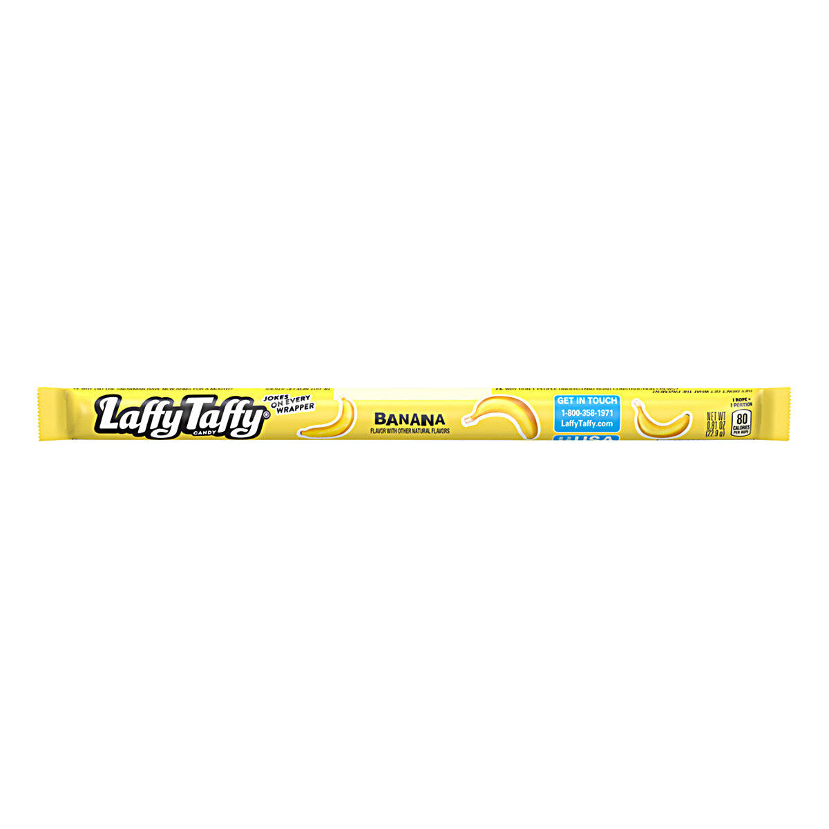 Laffy Taffy Rope Banana (24 x 23g) - AmerikaanseGroothandel.nl