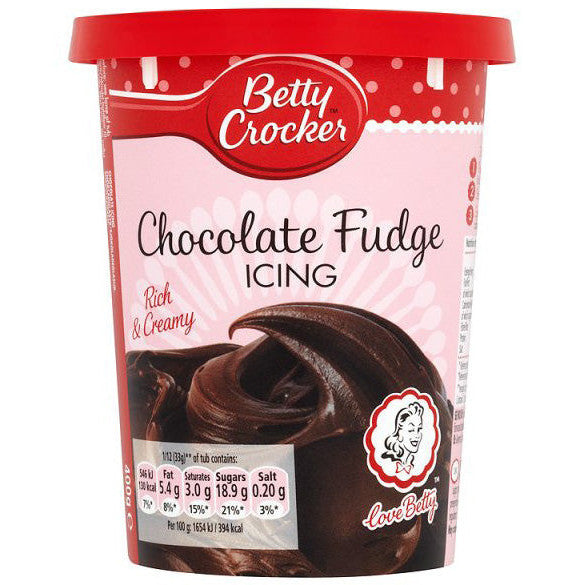 Betty Crocker Icing Chocolate Fudge (6 x 400g)