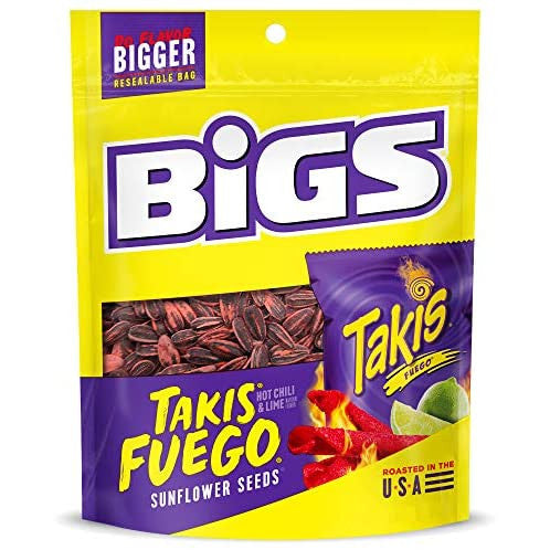 BIGS Sunflower Seeds Takis Fuego (12 x 152g) - AmerikaanseGroothandel.nl