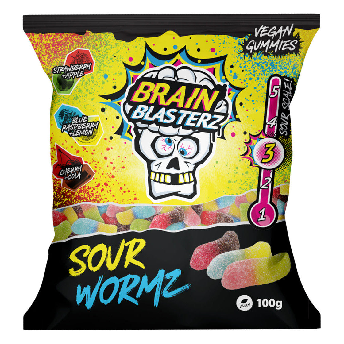 Brain Blasterz Sour Wormz