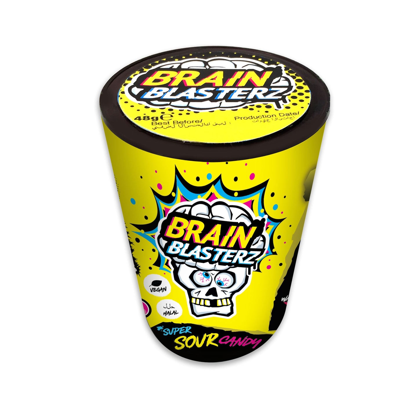 Brain Blasterz Super Sour Candy (12 x 48g) - AmerikaanseGroothandel.nl