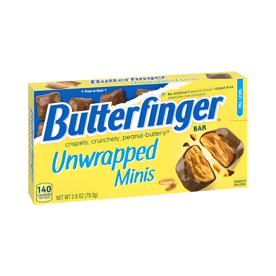 Butterfinger Unwrapped Minis (9 x 79g) - AmerikaanseGroothandel.nl