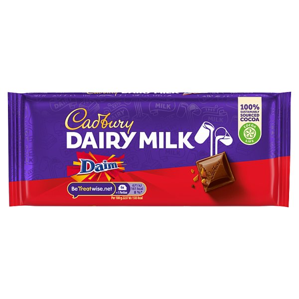 Cadbury Dairy Milk Daim (18 x 120g) - AmerikaanseGroothandel.nl