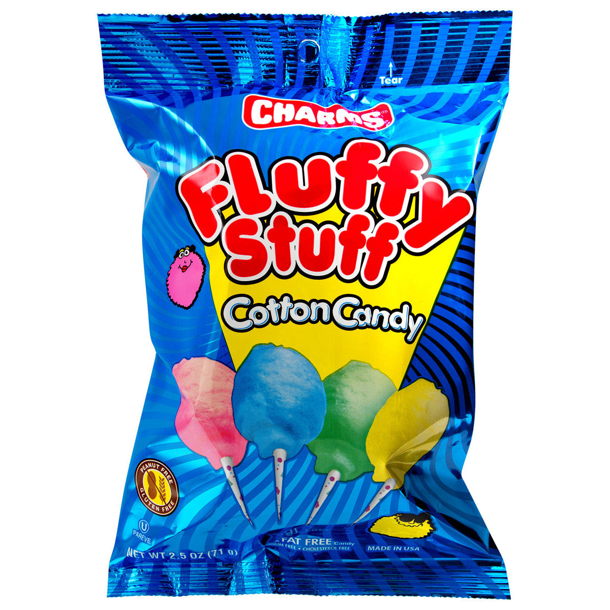 Charms Fluffy Stuff Cotton Candy (24 x 71g)