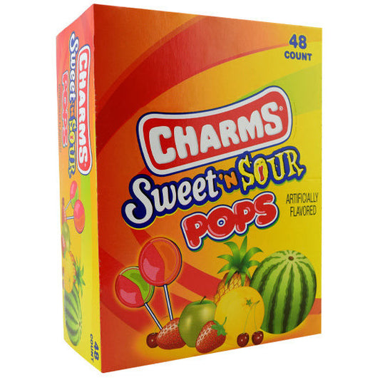 Charms Pops Sweet 'N Sour (48 x 18g)