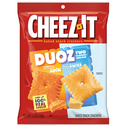 Cheez-It Duoz Cheddar Jack Baby Swiss (6 x 122g) - AmerikaanseGroothandel.nl