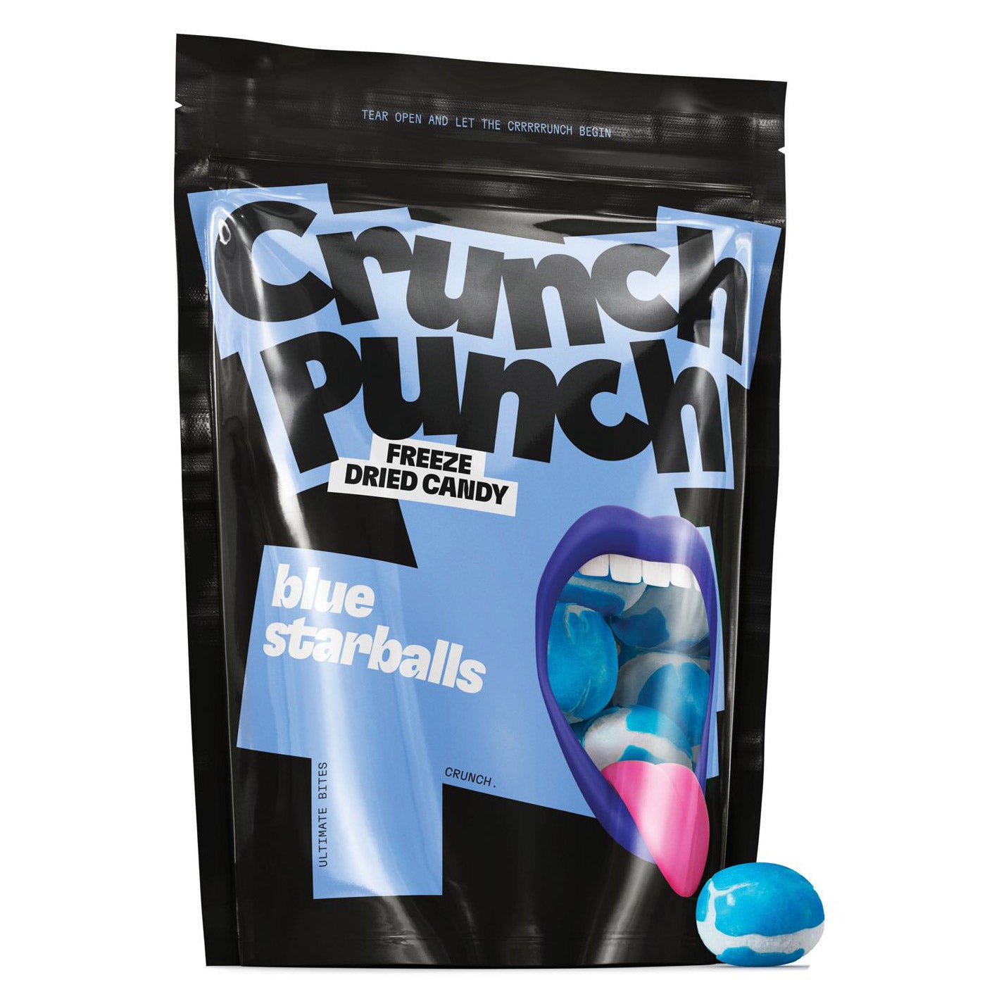 Crunch Punch Blue Starballs (15 x 100g) - AmerikaanseGroothandel.nl