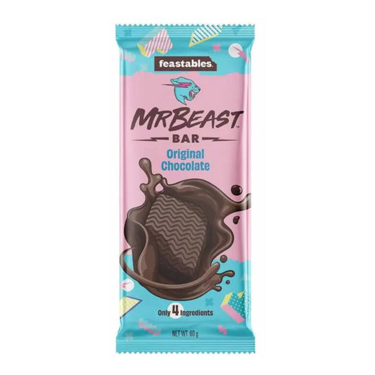 Feastables MrBeast Original Chocolate Bar (10 x 60g) - AmerikaanseGroothandel.nl