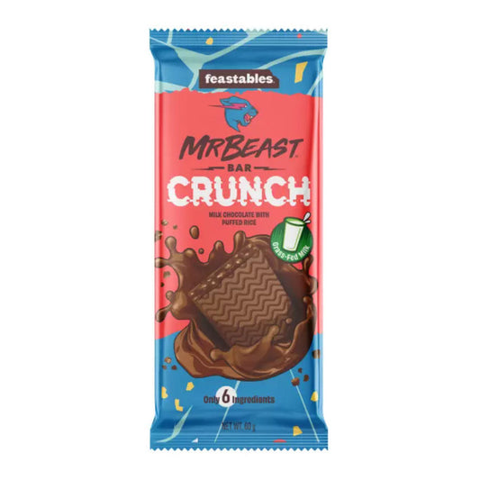 Feastables MrBeast Milk Chocolate Bar Crunch (10 x 60g)