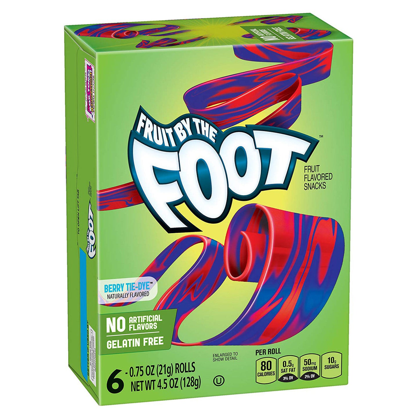 Fruit By The Foot Berry Tie-Dye 6 Pack (8 x 128g) - AmerikaanseGroothandel.nl