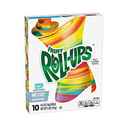 Fruit Roll-Ups Tropical Tie-Dye 10 Pack (10 x 141g)