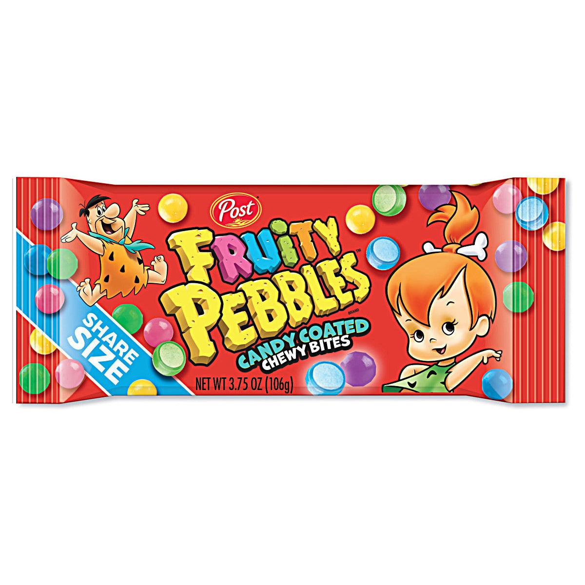 Fruity Pebbles Candy Coated Chewy Bites Share Size (12 x 106g) - AmerikaanseGroothandel.nl