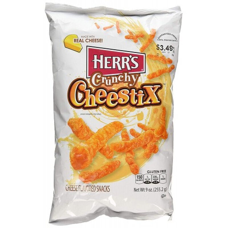 Herr's Crunchy Cheestix Original (8 x 227g) - AmerikaanseGroothandel.nl