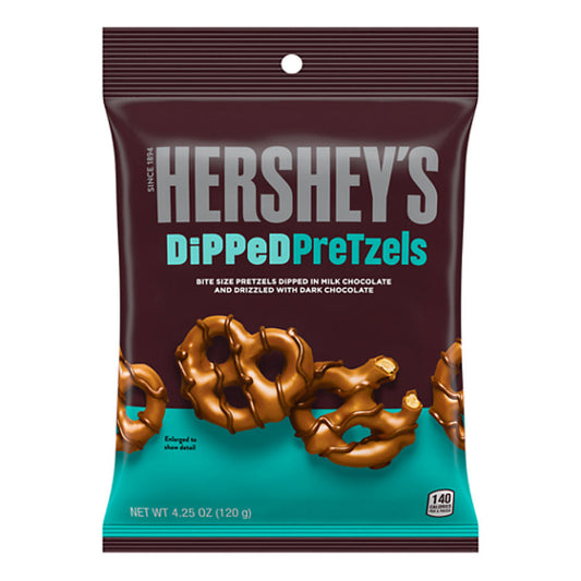 Hershey's Dipped Pretzels Milk Chocolate (12 x 120g) - AmerikaanseGroothandel.nl