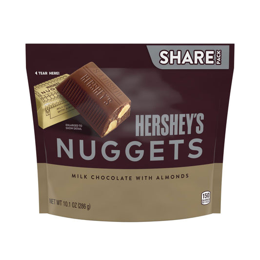 Hershey's Nuggets Milk Chocolate with Almonds Share Pack (8 x 286g) - AmerikaanseGroothandel.nl