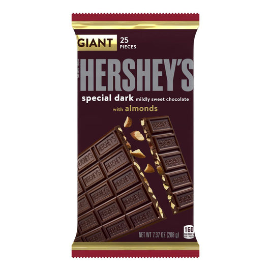 Hershey's Special Dark with Almonds Giant (12 x 209g) - AmerikaanseGroothandel.nl