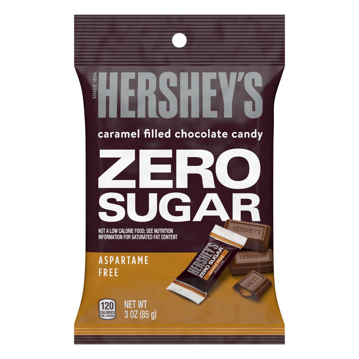 Hershey's Chocolate with Caramel Zero Sugar (12 x 85g) - AmerikaanseGroothandel.nl