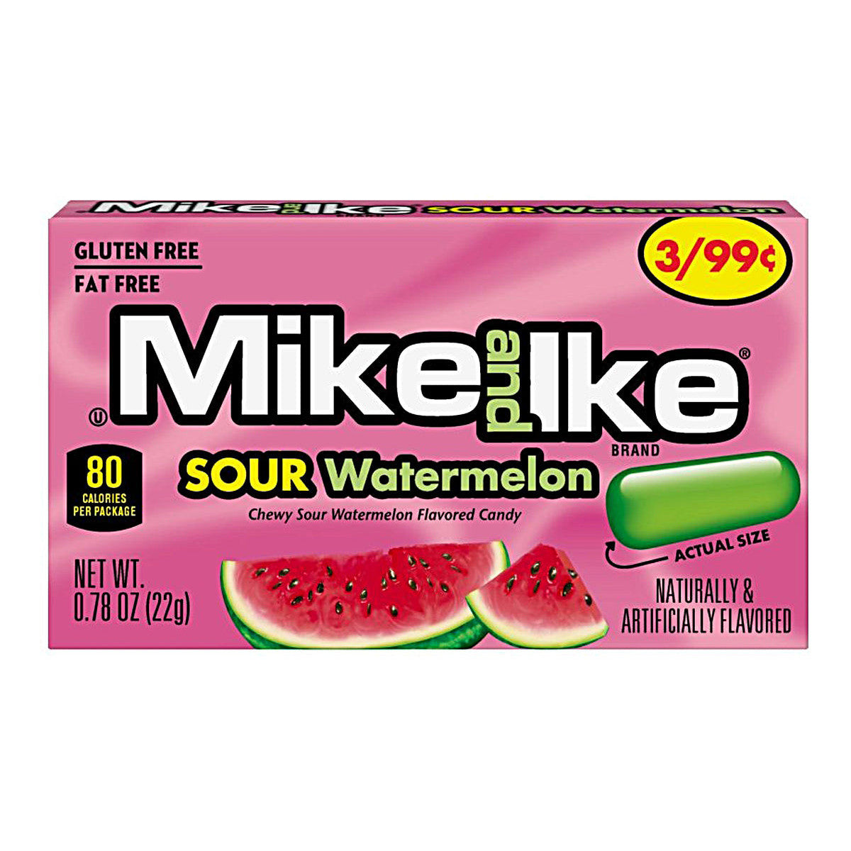 Mike and Ike Sour Watermelon (24 x 22g)