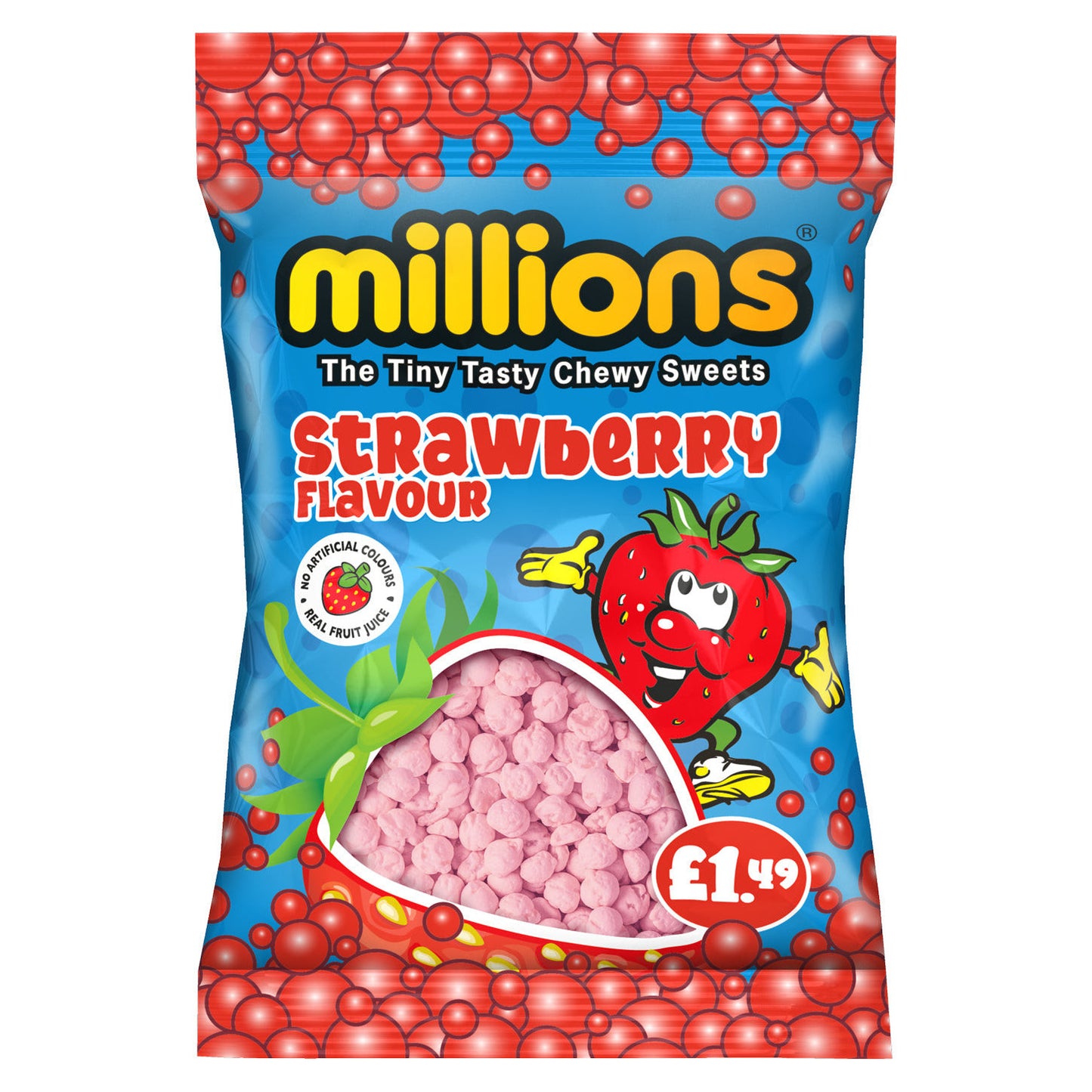 Millions Strawberry (12 x 110g) - AmerikaanseGroothandel.nl