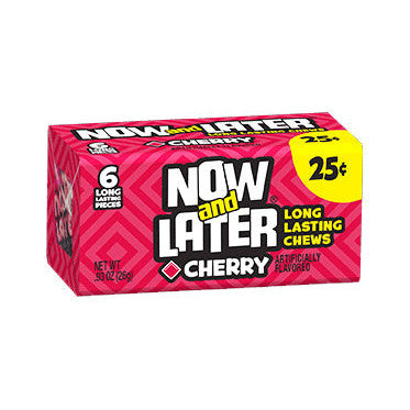 Now & Later Cherry (24 x 26g) - AmerikaanseGroothandel.nl