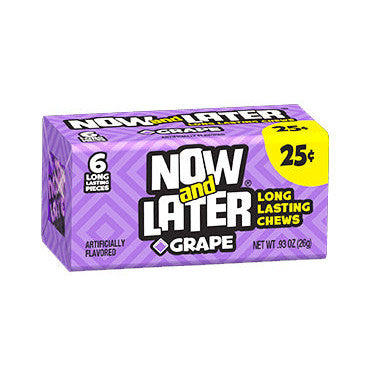 Now & Later Grape (24 x 26g) - AmerikaanseGroothandel.nl