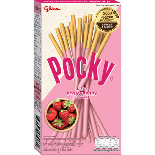 Pocky Strawberry (10 x 43g) - AmerikaanseGroothandel.nl