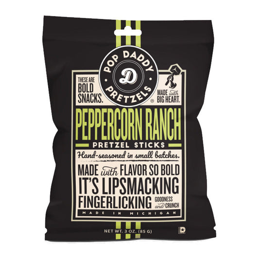 Pop Daddy Pretzels Peppercorn Ranch (15 x 85g) - AmerikaanseGroothandel.nl