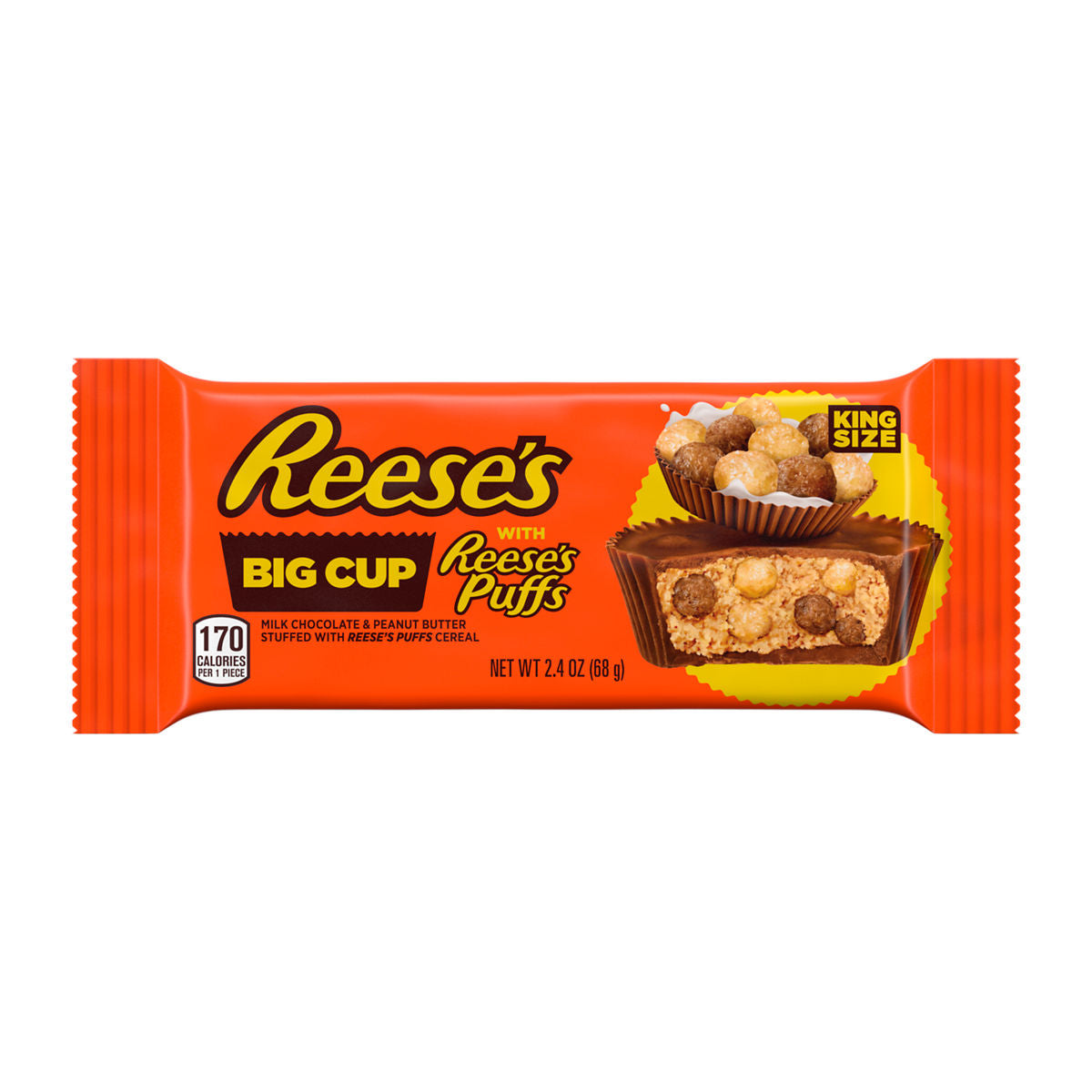 Reese's Peanut Butter Big Cup with Reese's Puffs King Size (16 x 68g)