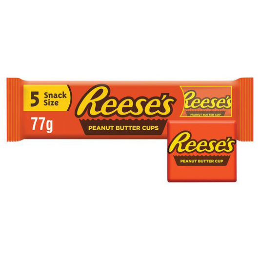 Reese's Peanut Butter Cups Snack Size 5 Pack (18 x 77g) - AmerikaanseGroothandel.nl