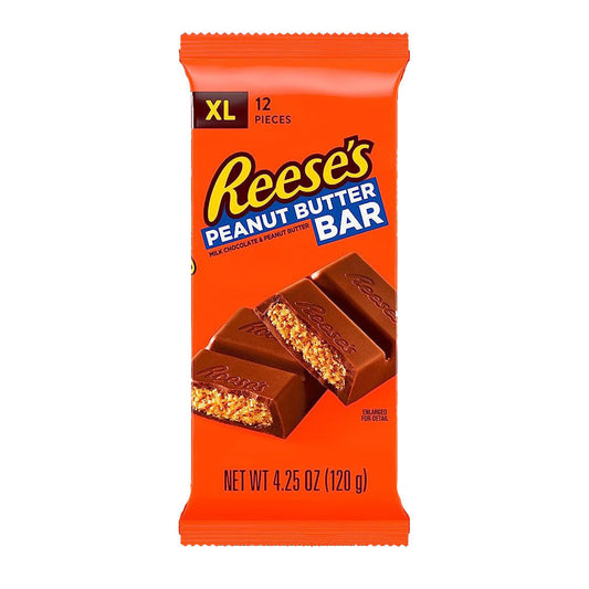 Reese's Bar Milk Chocolate Peanut Butter XL (12 x 120g)