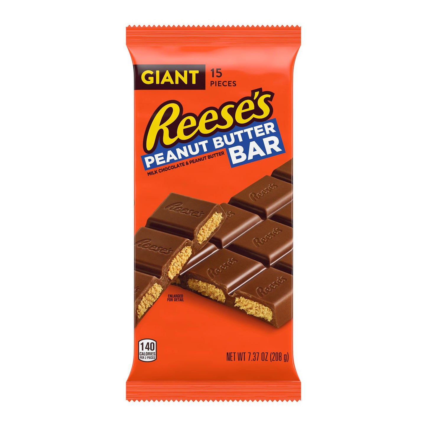 Reese's Bar Milk Chocolate Peanut Butter Giant (12 x 209g)