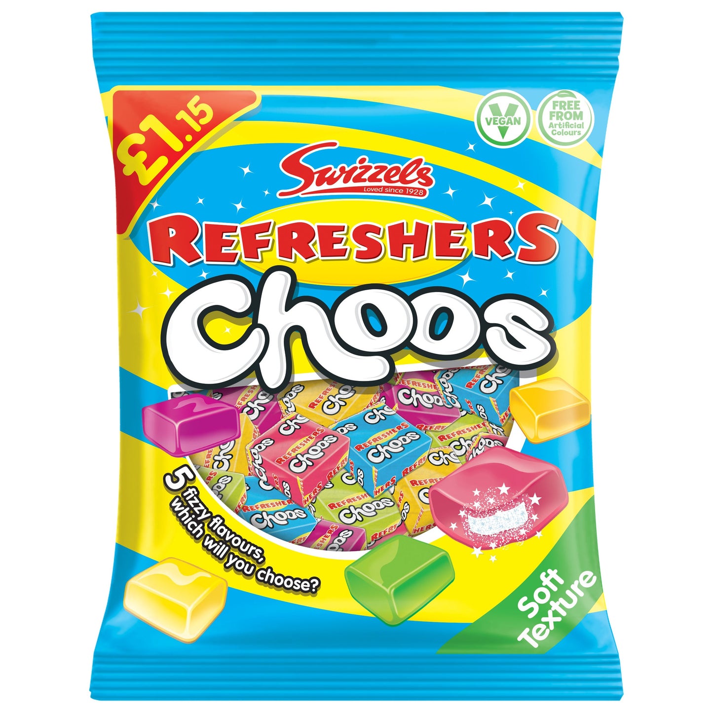 Swizzels Refreshers Choos PMP £1.15 (12 x 115g)