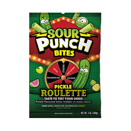 Sour Punch Bites Pickle Roulette (12 x 142g)