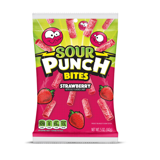 Sour Punch Bites Strawberry (12 x 142g)