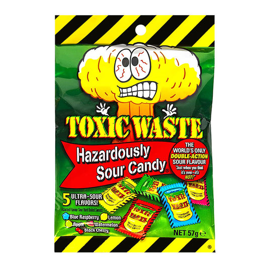 Toxic Waste Hazardously Sour Candy (12 x 57g)