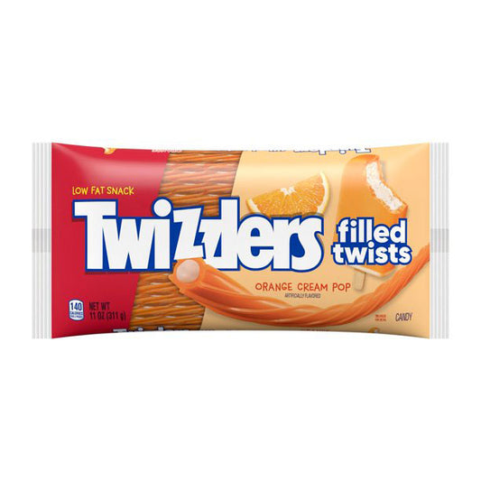 Twizzlers Filled Twists Orange Cream Pop (18 x 312g)