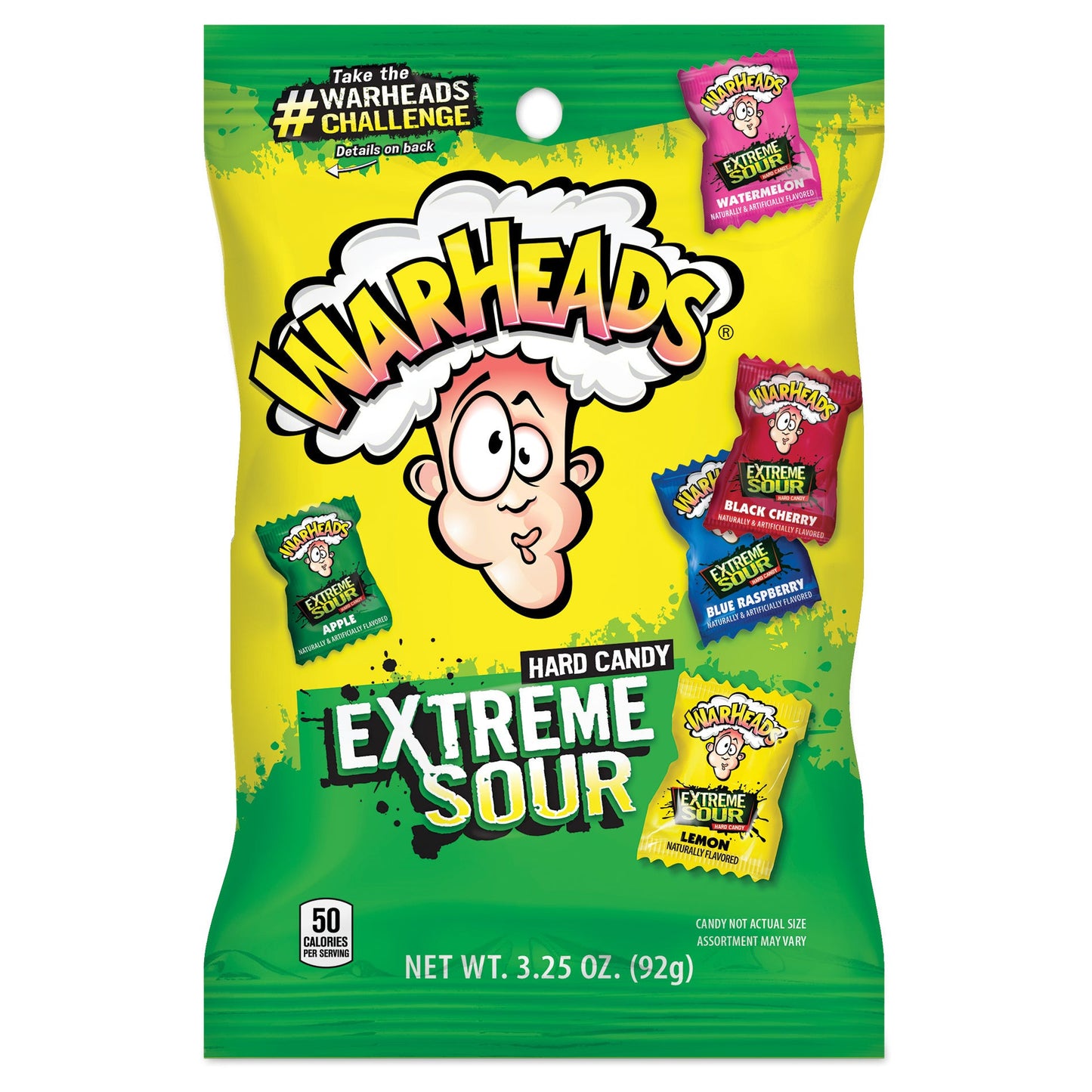 Warheads Extreme Sour Hard Candy (8 x 92g)