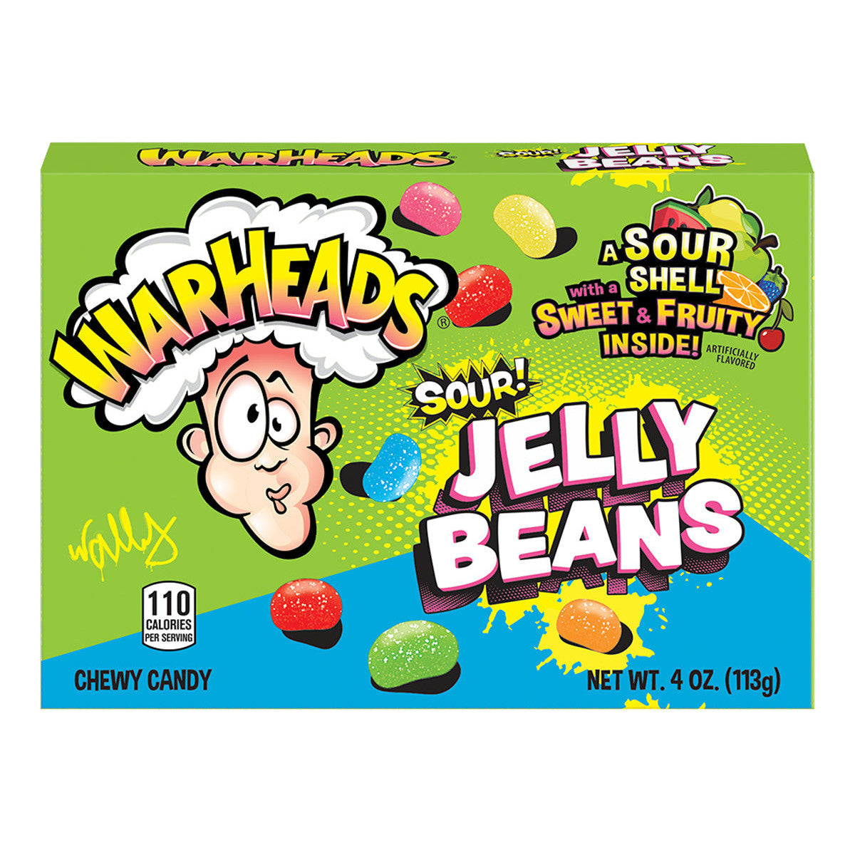 Warheads Sour Jelly Beans (12 x 113g)